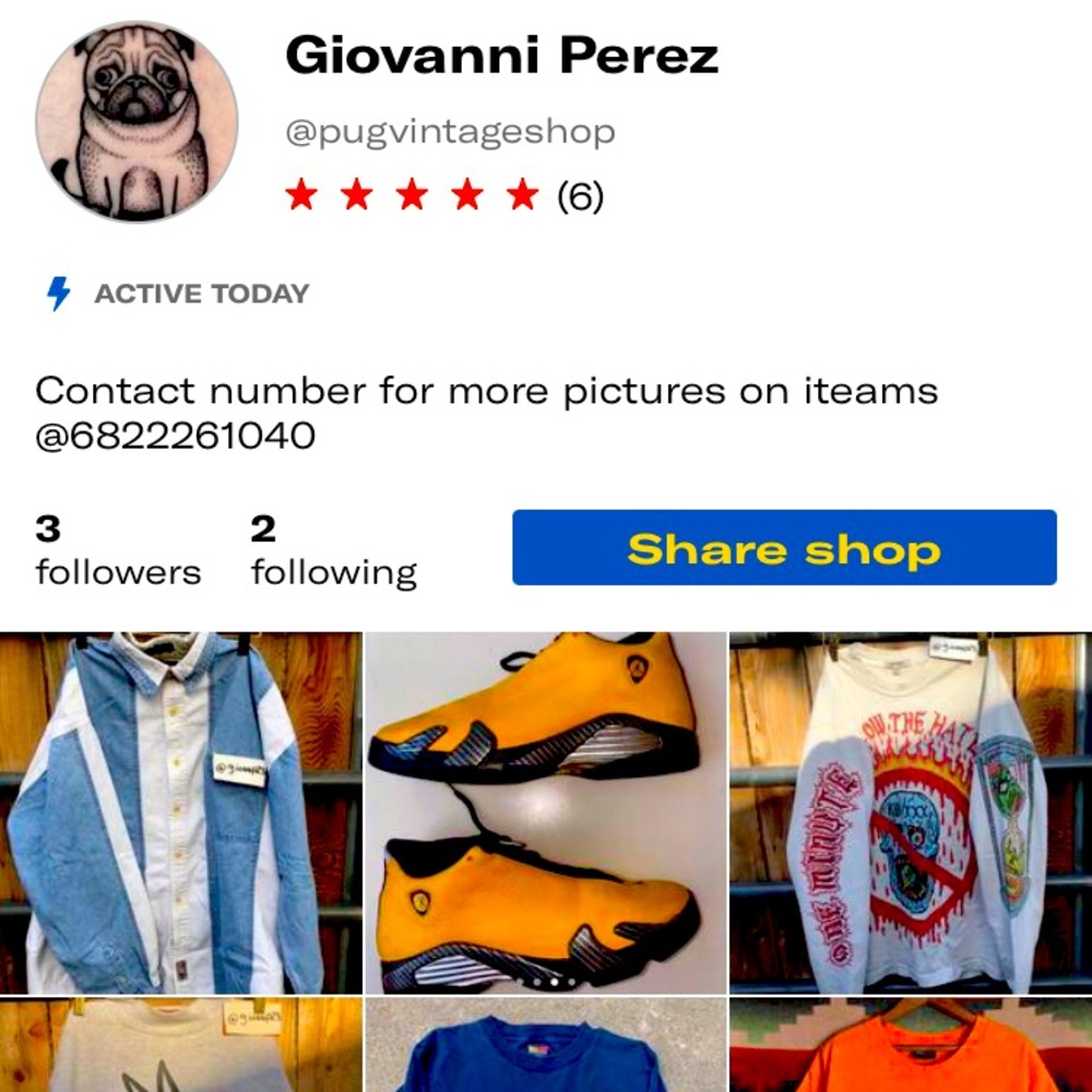 FOLLOW MY DEPOP @PUGVINTAGESHOP